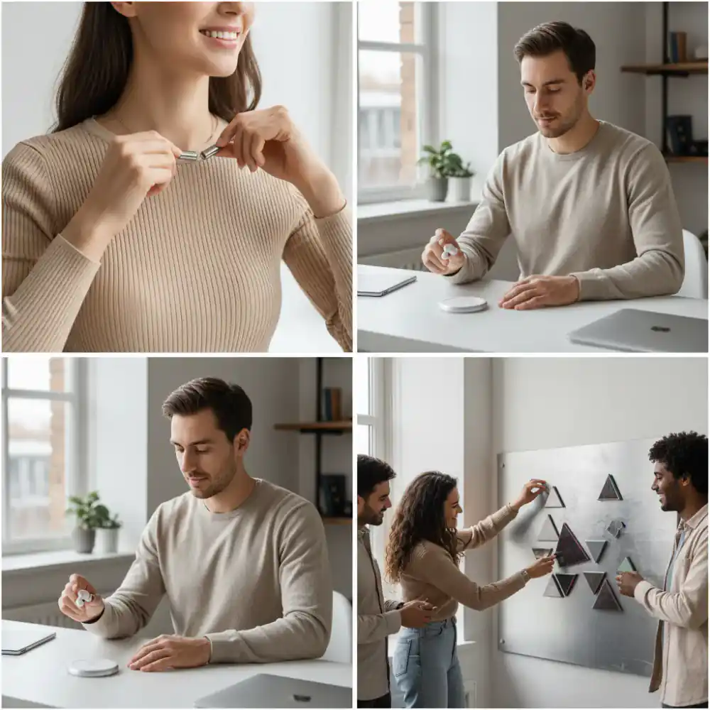 Users enjoying their magnetic accessories